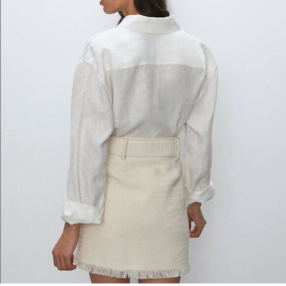 Babaton NEW Pristina Tweed Skirt Size 2 - Picture 4 of 11